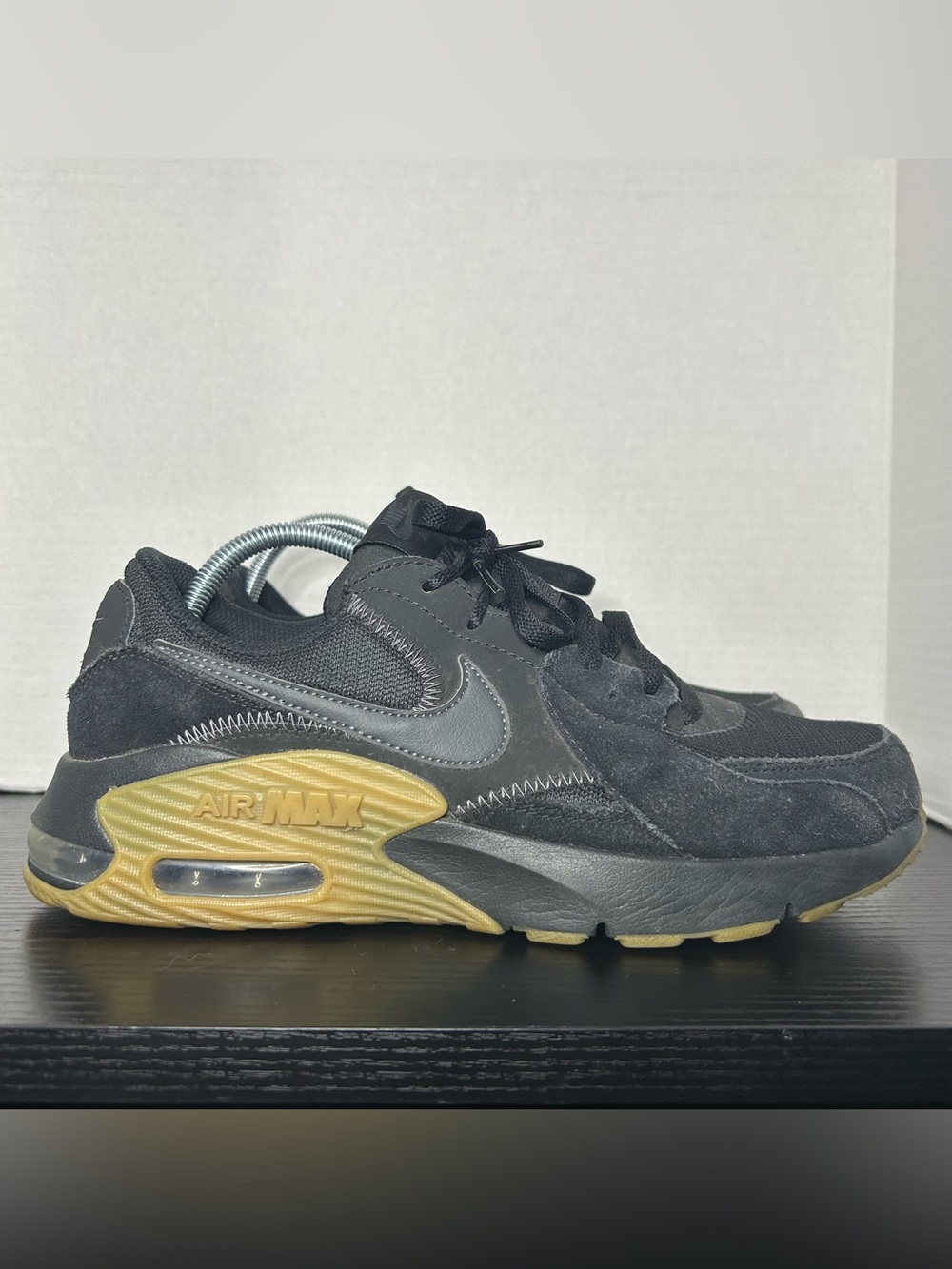 Nike Air Max Shoes Mens Size 9 Black Mesh Running Athletic Sneakers HV0928-010
